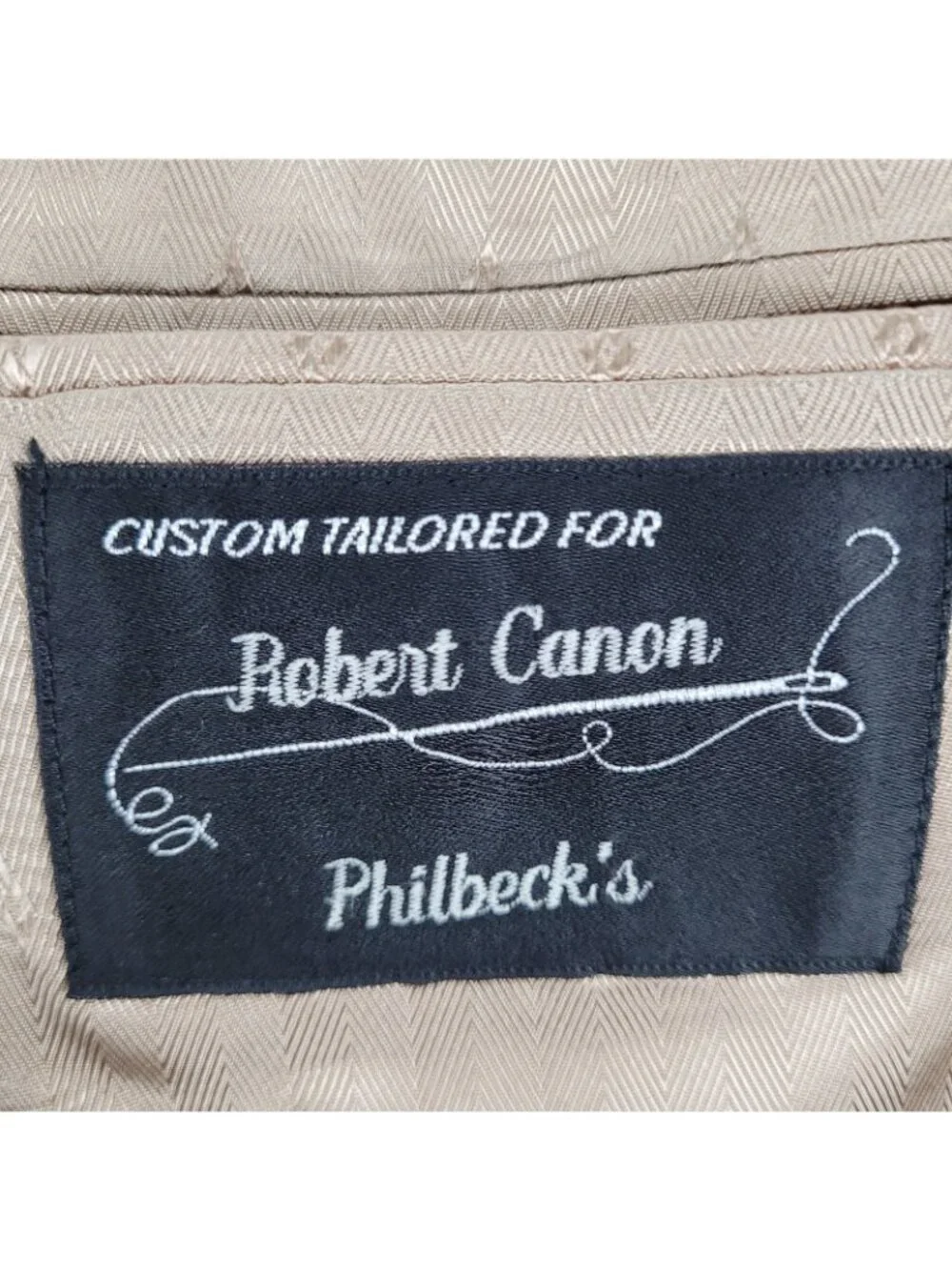 VTG Philbeck's Brown 2 Button Notch Ventless Blazer Sport Coat USA Made Size 42